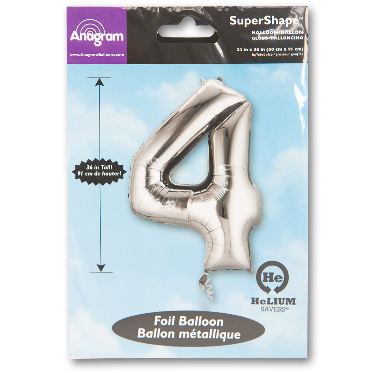 А ЦИФРА 4 Silver