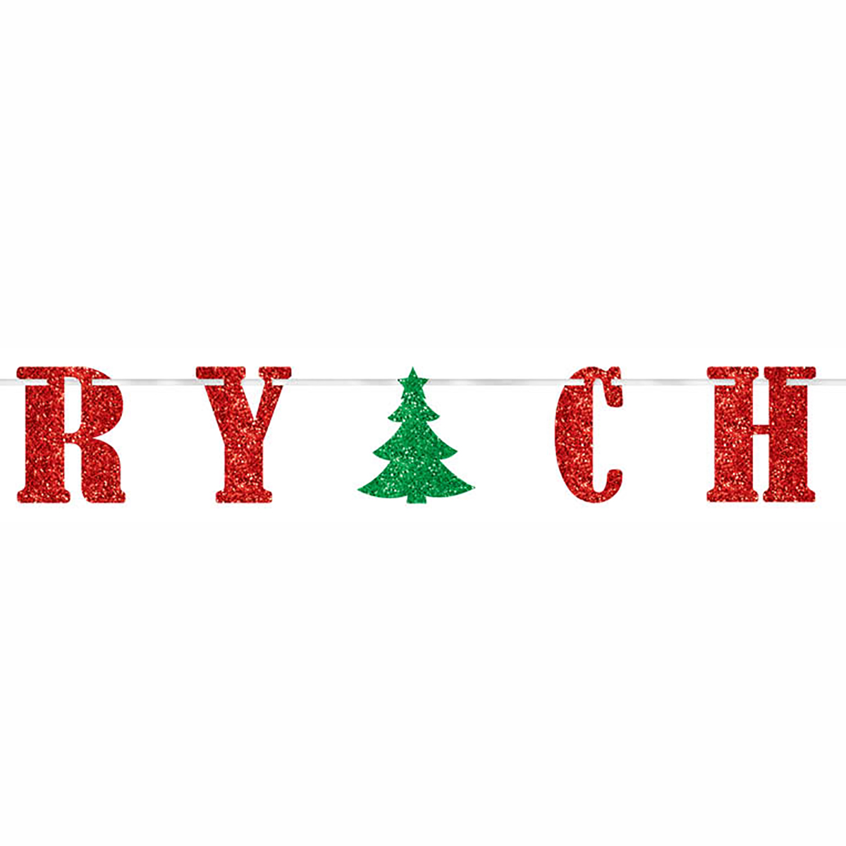 Гирлянд-буквы MERRY XMAS блеск 3,6м/А
