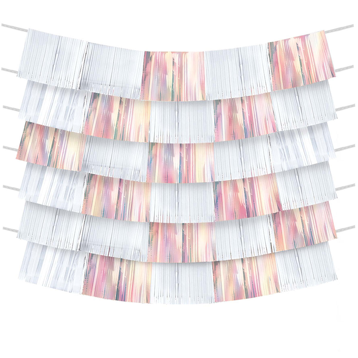 Гирлянда-бахрома Iridescent150х25см9шт/А