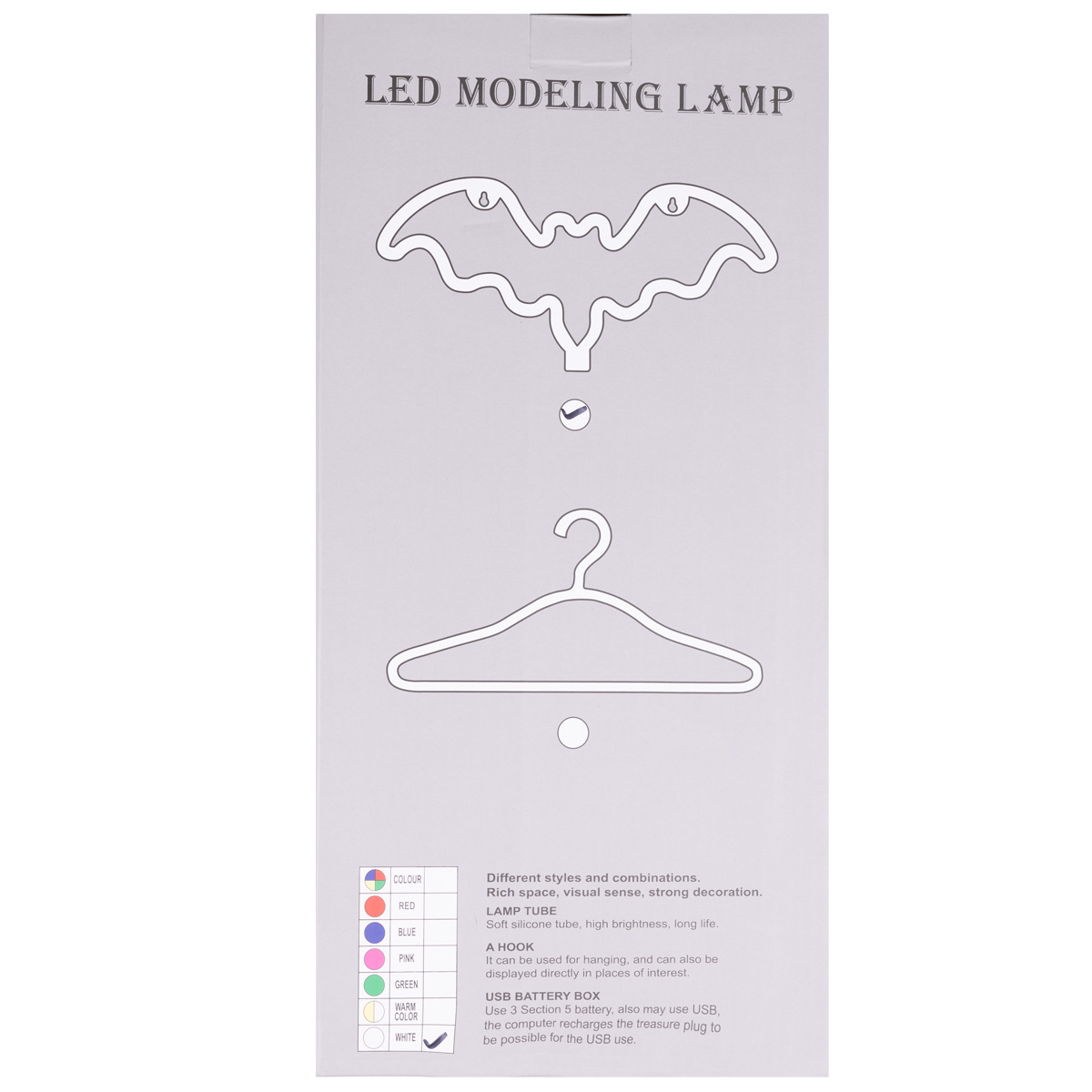 Фигура светящ LED Летучая Мышь/G