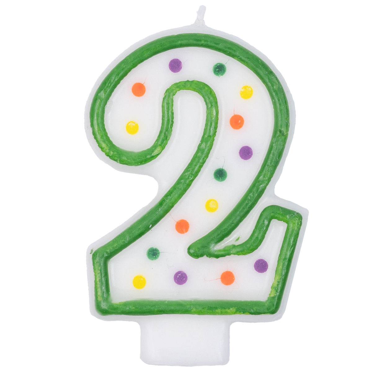 Свеча -цифра "2" 7,6см/A