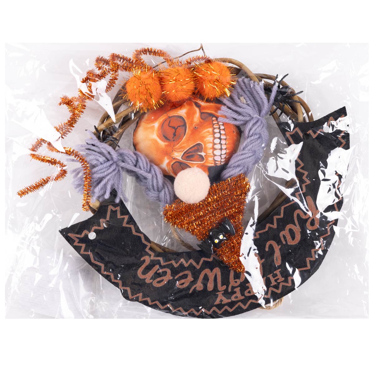 Венок Happy Halloween Гном 20см/G