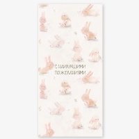 Конверт д/денег С ПОЖЕЛАНИЯМИ Зайчики