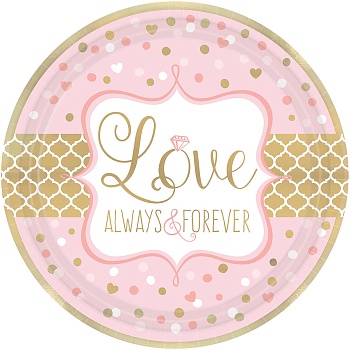 Тарелка Love Бриллиант 27см 8шт/A