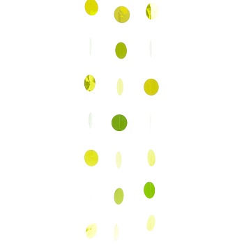 Гирлянда Круги Kiwi Green блеск 2,1м6штA
