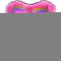 Г Б/РИС БЛЕСК СЕРДЦЕ 18" Fuxia