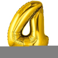 Р ЦИФРА 4 32" Металлик Gold