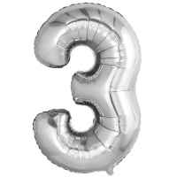 Р ЦИФРА 3 32" Металлик Silver