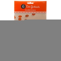 Гирлянда Круги Orange блеск 2,1м 6шт/A