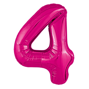 Р ЦИФРА 4 40" Металлик Fuchsia