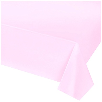 Скатерть п/э Пастель розовая 1,4х2,75м/G