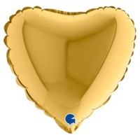 Г Б/РИС СЕРДЦЕ 9" Металлик Gold 5