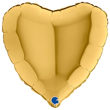 Г Б/РИС СЕРДЦЕ 18" Металлик Gold 5