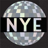 Салфетка HNY Диско перламутр 25см 16шт/А
