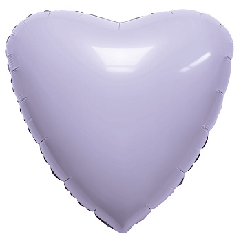 Р Б/РИС СЕРДЦЕ 18" Сатин Lavender