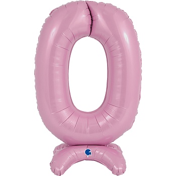 Г ЦИФРА 0 25" Pastel Pink на подставке