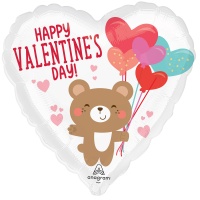 А 18" HVD Мишка с шарами S40