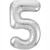 Р ЦИФРА 5 40" Металлик Silver