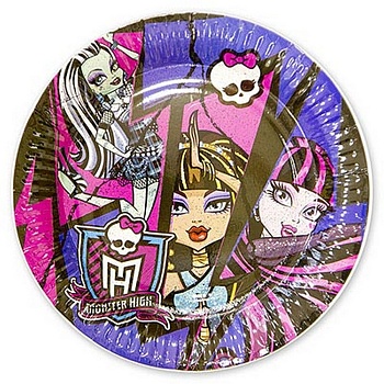 Тарелка Monster High 17см 8шт/A
