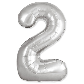 Ф ЦИФРА 2 40" SLIM Silver