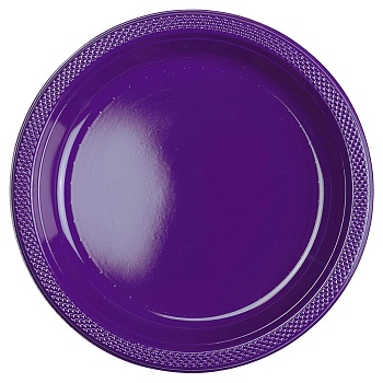 Тарелка пласт Purple 23см 10шт/А