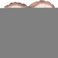 А Б/РИС СЕРДЦЕ 18" Металлик Rose Gold
