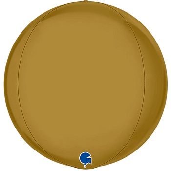 Г 3D СФЕРА Б/РИС 15" Сатин Gold
