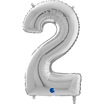 Г ЦИФРА 2  26" Silver