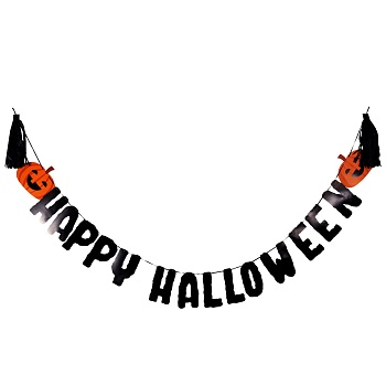 Гирл-бук Happy Halloween тассел черн 3мG