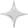 П Б/РИС 40" ЗВЕЗДА 4х-конечная Silver