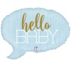 Б ФИГУРА HELLO BABY Спич бабл голубая