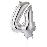 Ф ЦИФРА 4 16" Silver