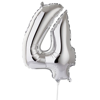 Ф ЦИФРА 4 16" Silver