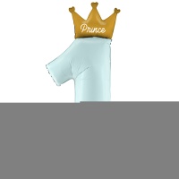 Г ЦИФРА 1 46" PRINCE с короной голубая