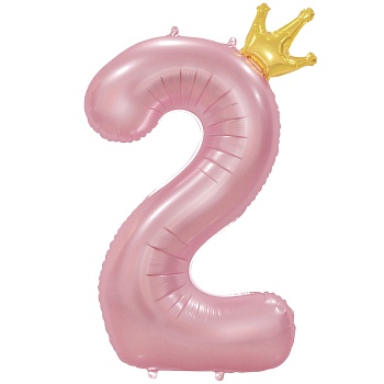 К ЦИФРА 2 45" Pink Корона