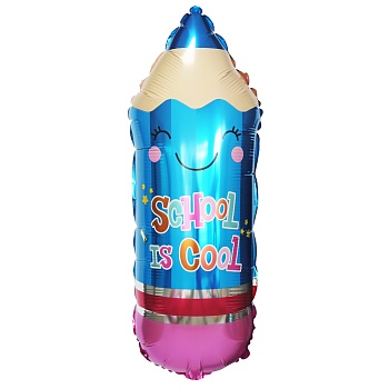 К ФИГУРА Карандаш школьный голубой