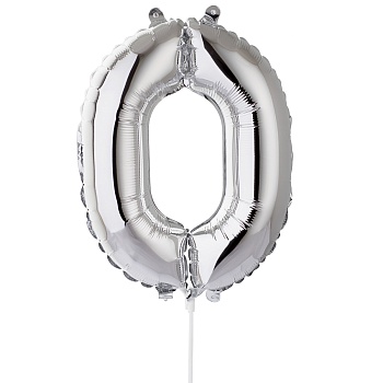 Ф ЦИФРА 0 16" Silver