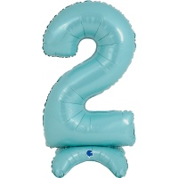 Г ЦИФРА 2 25" Pastel Blue на подставке