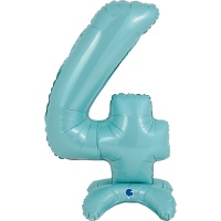 Г ЦИФРА 4 25" Pastel Blue на подставке
