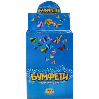 Хлопушка Бумфети 30см Бабочки фольга