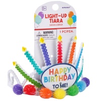 Ободок светящ Happy Birthday to me/А