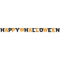 Гирлянда-буквы Happy Halloween Тыква 230см/A