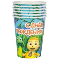 Стакан бум С ДР Лунтик 250мл 6шт/G