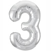 Р ЦИФРА 3 40" Металлик Silver