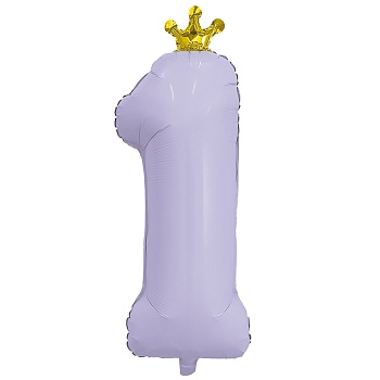 Р ЦИФРА 1 32" С короной Lavender