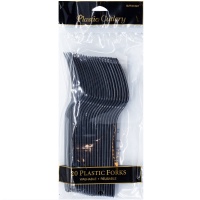 Вилка пласт Jet Black 20шт/A