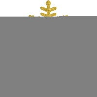 Снежинка пластик блеск золотая 37см/A