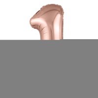 Р ЦИФРА 1 40" Металлик Rose Gold