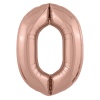 Р ЦИФРА 0 40" Металлик Rose Gold