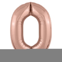 Р ЦИФРА 0 40" Металлик Rose Gold